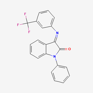 molecular formula C21H13F3N2O B1673417 HT-2157 CAS No. 303149-14-6