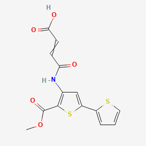 molecular formula C14H11NO5S2 B1673419 HTS01037 