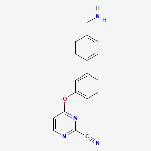 molecular formula C18H14N4O B1673428 Cysteine Protease inhibitor 