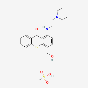 molecular formula C21H28N2O5S2 B1673431 Hycanthone mesylate CAS No. 23255-93-8