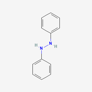 molecular formula C12H12N2<br>C6H5NHNHC6H5<br>C12H12N2 B1673438 Hydrazobenzene CAS No. 122-66-7