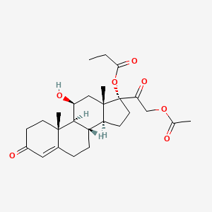 molecular formula C26H36O7 B1673447 Hydrocortisone Aceponate CAS No. 74050-20-7