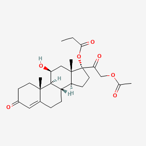 molecular formula C26H36O7 B1673447 Hydrocortisone aceponate CAS No. 74050-20-7
