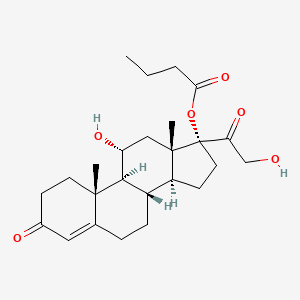 molecular formula C25H36O6 B1673449 Hydrocortisone butyrate CAS No. 13609-67-1