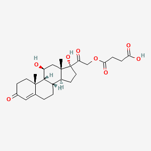 molecular formula C25H34O8 B1673450 氢化可的松半琥珀酸酯 CAS No. 2203-97-6