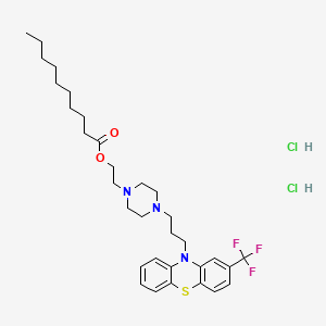 molecular formula C32H46Cl2F3N3O2S B1673470 Fluphenazine decanoate dihydrochloride CAS No. 2376-65-0