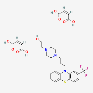 molecular formula C30H34F3N3O9S B1673471 氟奋乃静二马来酸盐 CAS No. 3093-66-1