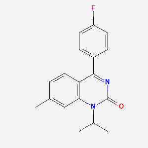 molecular formula C18H17FN2O B1673475 Fluproquazone CAS No. 40507-23-1