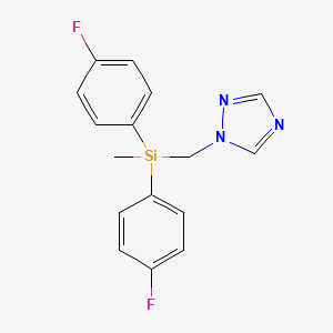 molecular formula C16H15F2N3Si B1673485 Flusilazole CAS No. 85509-19-9