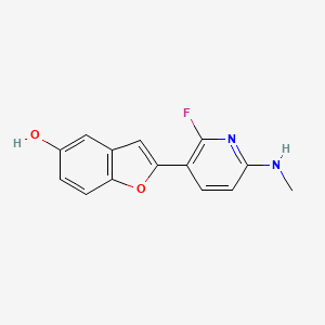 molecular formula C14H11FN2O2 B1673488 Flutafuranol CAS No. 1054629-49-0