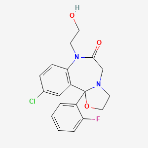 molecular formula C19H18ClFN2O3 B1673490 Flutazolam CAS No. 27060-91-9