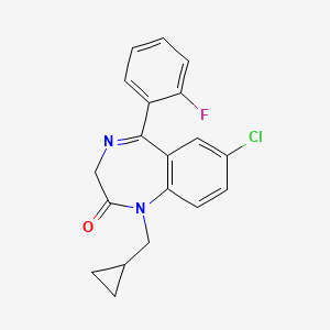molecular formula C19H16ClFN2O B1673496 Flutoprazepam CAS No. 25967-29-7