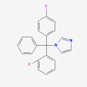 molecular formula C22H16F2N2 B1673498 Flutrimazole CAS No. 119006-77-8