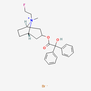 molecular formula C24H29BrFNO3 B1673500 溴化氟托溴铵 CAS No. 63516-07-4