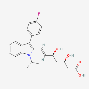 molecular formula C24H26FNO4 B1673502 (3R,5S)-Fluvastatin CAS No. 93957-54-1