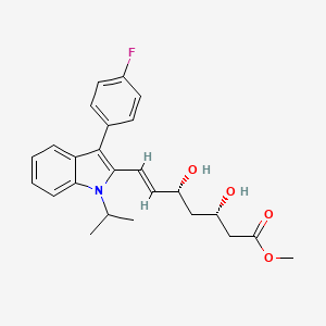 molecular formula C25H28FNO4 B1673503 Fluvastatin methyl ester CAS No. 93957-53-0