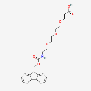 2-({2-[2-(2-Aminoethoxy)ethoxy]ethoxy}methyl)-3-[(9H-fluoren-9-yl)methoxy]-3-oxopropanoic acid