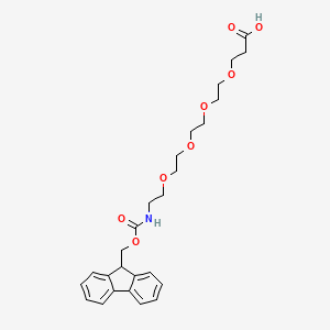 molecular formula C26H33NO8 B1673514 Fmoc-NH-PEG4-CH2CH2COOH CAS No. 557756-85-1