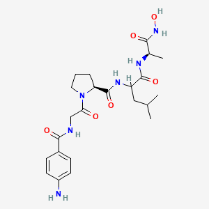 4-Aminobenzoyl-Gly-Pro-D-Leu-D-Ala hydroxamic acid