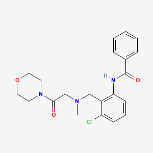 molecular formula C21H24ClN3O3 B1673530 Fominoben CAS No. 18053-31-1