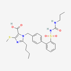B1673534 Fonsartan free acid CAS No. 144628-52-4