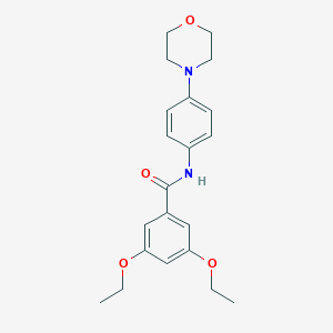 molecular formula C21H26N2O4 B167355 3,5-diethoxy-N-(4-morpholin-4-ylphenyl)benzamide CAS No. 6020-88-8