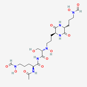 molecular formula C22H37N7O11 B1673555 Foroxymithine dihydrate CAS No. 100157-28-6