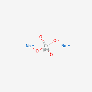 molecular formula CrNa2O4 B167356 Sodium chromate CR-51 CAS No. 10039-53-9