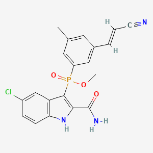 molecular formula C20H17ClN3O3P B1673566 Fosdevirine CAS No. 1018450-26-4