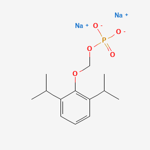 molecular formula C13H19Na2O5P B1673578 Fospropofol disodium CAS No. 258516-87-9