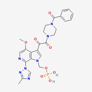 molecular formula C25H26N7O8P B1673582 Fostemsavir CAS No. 864953-29-7