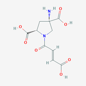 (2S,4S)-4-amino-1-[(2E)-3-carboxyprop-2-enoyl]pyrrolidine-2,4-dicarboxylic acid