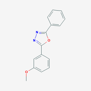 molecular formula C15H12N2O2 B167359 2-(3-Methoxyphenyl)-5-phenyl-1,3,4-oxadiazole CAS No. 1874-41-5