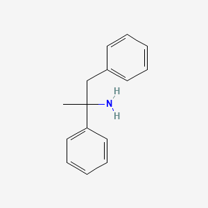molecular formula C15H17N B1673590 1,2-Diphenylpropan-2-amine CAS No. 118910-28-4