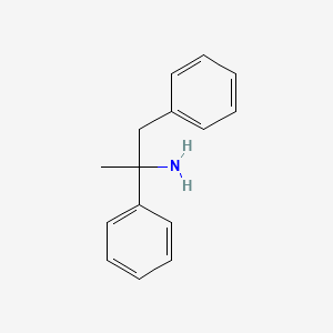 molecular formula C15H18ClN B1673590 1,2-二苯丙-2-胺 CAS No. 118910-28-4