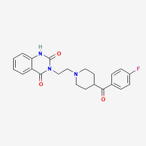 molecular formula C22H22FN3O3 B1673593 Ketanserin CAS No. 74050-98-9