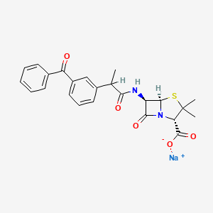 molecular formula C24H23N2NaO5S B1673605 Ketocillin sodium CAS No. 196309-79-2