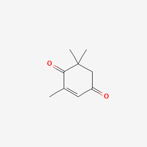molecular formula C9H12O2 B1673608 2,6,6-三甲基-2-环己烯-1,4-二酮 CAS No. 1125-21-9