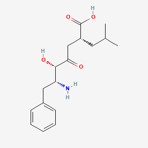 (2R,5S,6R)-6-amino-5-hydroxy-2-(2-methylpropyl)-4-oxo-7-phenylheptanoic acid