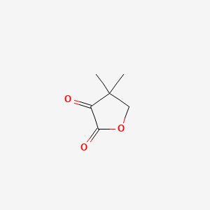 molecular formula C6H8O3 B1673612 4,4-Dimethyldihydrofuran-2,3-dione CAS No. 13031-04-4