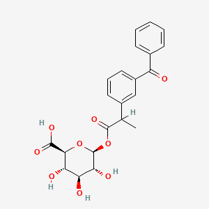 molecular formula C22H22O9 B1673615 Ketoprofen glucuronide CAS No. 76690-94-3