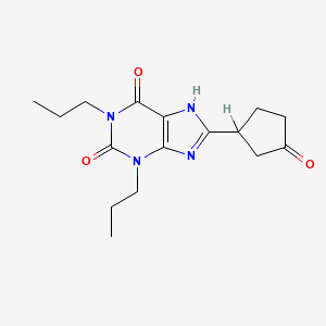 1H-Purine-2,6-dione, 3,7-dihydro-8-(3-oxocyclopentyl)-1,3-dipropyl-