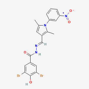 molecular formula C20H16Br2N4O4 B1673647 Kinesore 