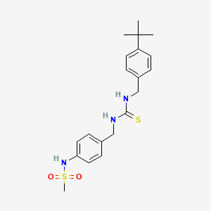 3-[(4-Tert-butylphenyl)methyl]-1-[(4-methanesulfonamidophenyl)methyl]thiourea