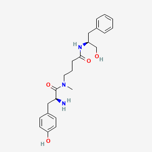 4-[[(2S)-2-amino-3-(4-hydroxyphenyl)propanoyl]-methylamino]-N-[(2S)-1-hydroxy-3-phenylpropan-2-yl]butanamide