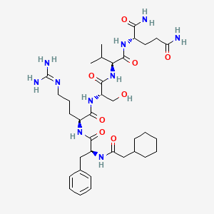 N-(Cyclohexylacetyl)-L-phenylalanyl-L-arginyl-L-seryl-L-valyl-L-glutamamide