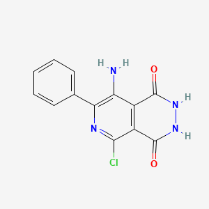 Pyrido(3,4-d)pyridazine-1,4-dione, 8-amino-5-chloro-2,3-dihydro-7-phenyl-