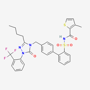 molecular formula C32H29F3N4O4S2 B1673697 L-161982 CAS No. 147776-06-5
