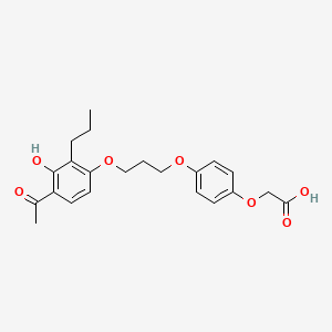 molecular formula C22H26O7 B1673701 L-165041 CAS No. 79558-09-1