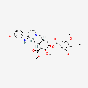 Methyl (1R,15S,17R,18R,19S,20S)-17-(3,5-dimethoxy-4-propylbenzoyl)oxy-6,18-dimethoxy-1,3,11,12,14,15,16,17,18,19,20,21-dodecahydroyohimban-19-carboxylate